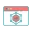 Context API icon showing global state sharing in React applications