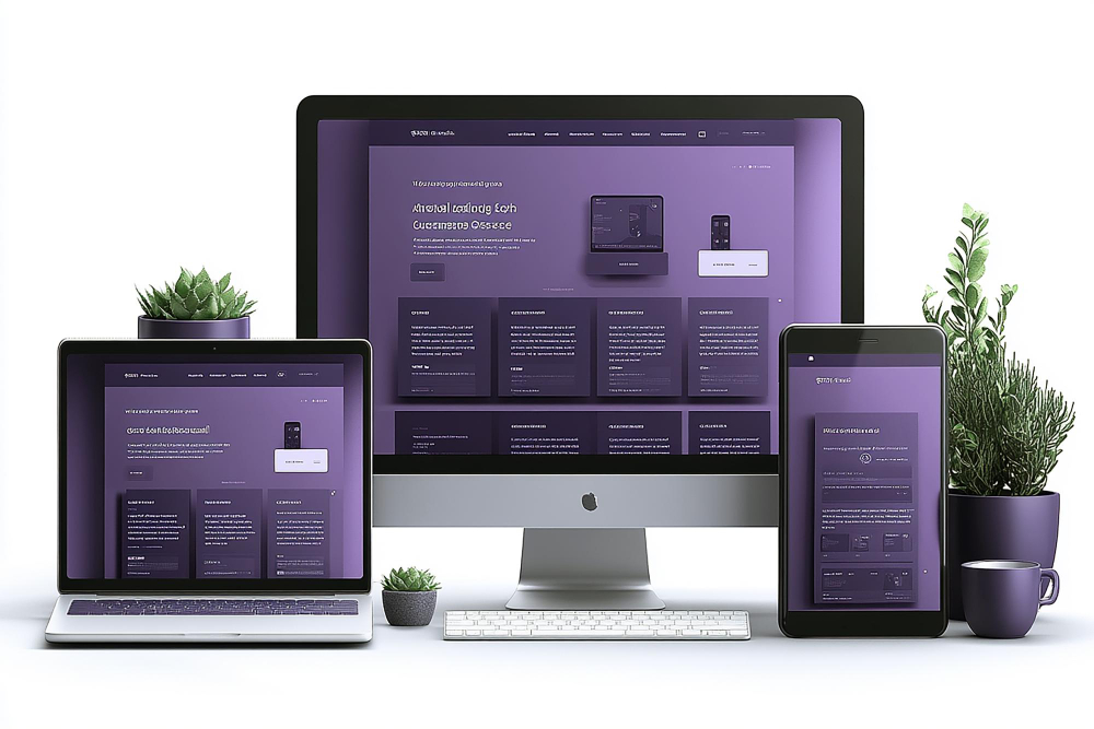 Responsive web design for mobile, tablet, and desktop devices