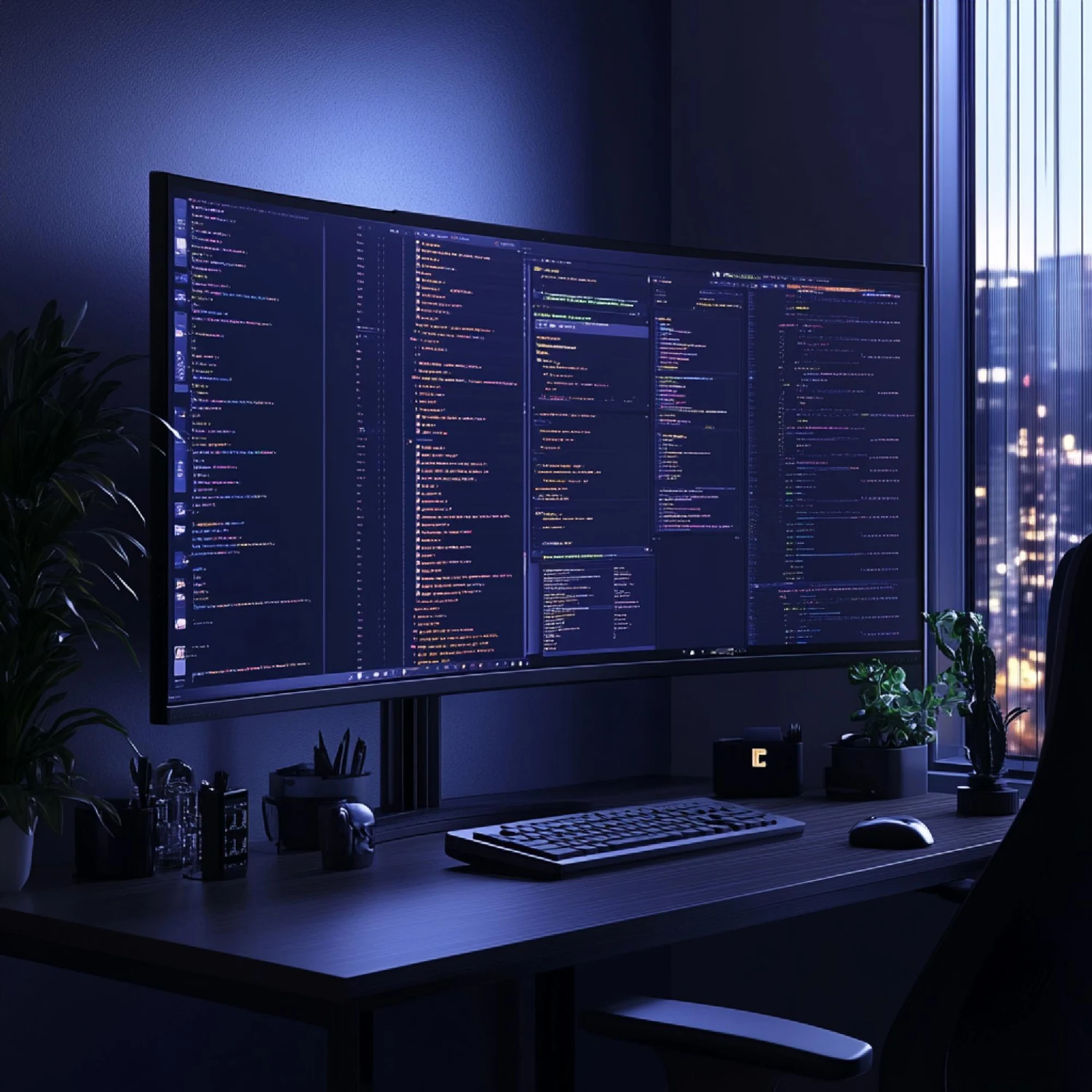 Modern website UI design showcasing responsive layout and high-performance web development